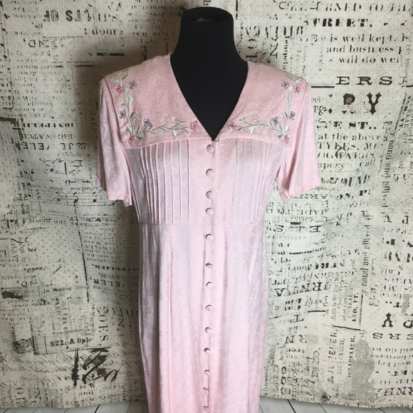 Vintage Karin Stevens Cottage core Dress modest - Picture 3 of 9